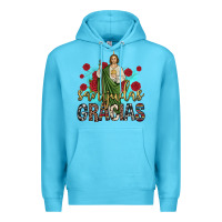 Ocean Blue san judas gracias Premium Hoodie - JahusDesignShop