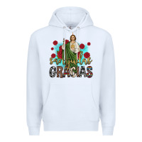 White san judas gracias Premium Hoodie - JahusDesignShop