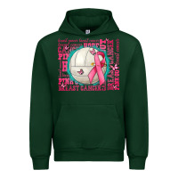 Forest Green pink out breast cancer volleyballs Urban Hoodie - AdoDesignShop