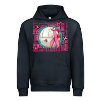 Navy pink out breast cancer volleyballs Urban Hoodie - AdoDesignShop