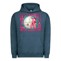 Pigment Midnight Navy pink out breast cancer volleyballs Urban Hoodie - AdoDesignShop