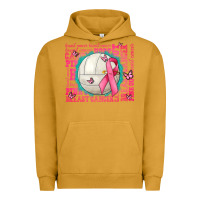 Pigment Peanut Butter pink out breast cancer volleyballs Urban Hoodie - AdoDesignShop