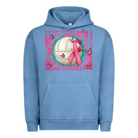 Pigment Pebble Blue pink out breast cancer volleyballs Urban Hoodie - AdoDesignShop