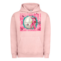 Pigment Salmon pink out breast cancer volleyballs Urban Hoodie - AdoDesignShop