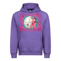 Pink Out Breast Cancer Volleyballs Urban Hoodie | Teevron