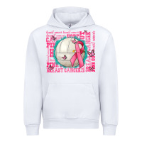 White pink out breast cancer volleyballs Urban Hoodie - AdoDesignShop