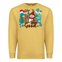 Antique Gold up to snow good Premium Sweatshirt - Zillion Design Studio