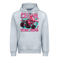 Heather Grey crush breast cancer Urban Hoodie - AdoDesignShop