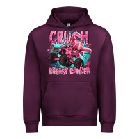 Mauve Wine crush breast cancer Urban Hoodie - AdoDesignShop