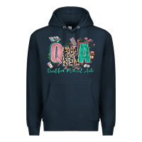 Navy qma qualified medical aide Premium Hoodie - AdoDesignShop