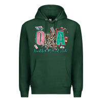 Sports Green qma qualified medical aide Premium Hoodie - AdoDesignShop