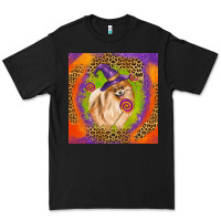 Black Halloween Pomeranian Dog Premium Tee - LillyAllenDesigns