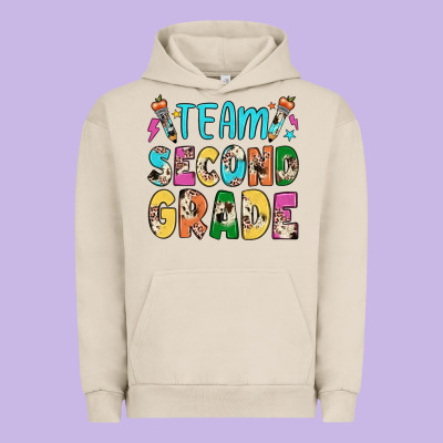 Team Second Grade Urban Hoodie Designed By Jahusdesignshop