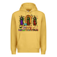 Antique Gold our lady of guadalupe happy hallothanksmas Premium Hoodie - JahusDesignShop