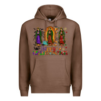 Chestnut our lady of guadalupe happy hallothanksmas Premium Hoodie - JahusDesignShop