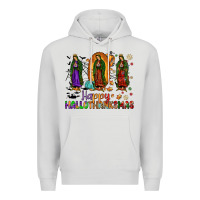 Dove Grey our lady of guadalupe happy hallothanksmas Premium Hoodie - JahusDesignShop
