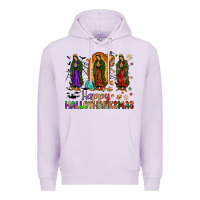 Lilac our lady of guadalupe happy hallothanksmas Premium Hoodie - JahusDesignShop