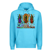 Ocean Blue our lady of guadalupe happy hallothanksmas Premium Hoodie - JahusDesignShop