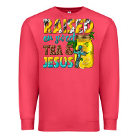 Cardinal raised on sweet tea and jesus Premium Sweatshirt - texasbilliewilder