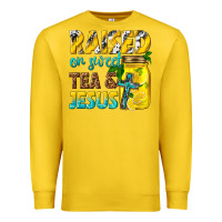 Lemon raised on sweet tea and jesus Premium Sweatshirt - texasbilliewilder