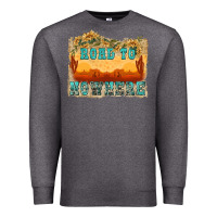 Charcoal Heather road to nowhere tbw Premium Sweatshirt - texasbilliewilder