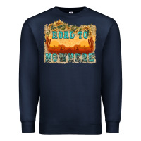 Navy road to nowhere tbw Premium Sweatshirt - texasbilliewilder