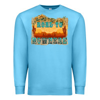 Ocean Blue road to nowhere tbw Premium Sweatshirt - texasbilliewilder