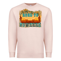 Pale Pink road to nowhere tbw Premium Sweatshirt - texasbilliewilder