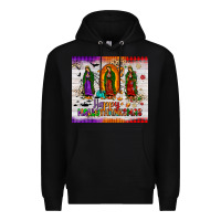 Black our lady of guadalupe happy  hallothanksmas tumbler Premium Hoodie - JahusDesignShop