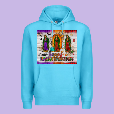 Our Lady Of Guadalupe Happy  Hallothanksmas Tumbler Premium Hoodie Designed By Jahusdesignshop