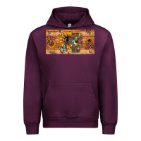 Mauve Wine leopard cross butterfly sunflower Urban Hoodie - JahusDesignShop