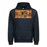 Navy leopard cross butterfly sunflower Urban Hoodie - JahusDesignShop