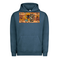 Pigment Midnight Navy leopard cross butterfly sunflower Urban Hoodie - JahusDesignShop