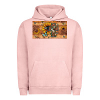 Pigment Salmon leopard cross butterfly sunflower Urban Hoodie - JahusDesignShop