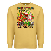 Antique Gold torn between lookin' like a snack and eatin' one Premium Sweatshirt - Zillion Design Studio