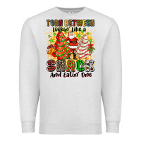 Oatmeal Heather torn between lookin' like a snack and eatin' one Premium Sweatshirt - Zillion Design Studio