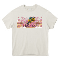 Cream I Dig You Valentine 16oz Heavy Core Tee - CowhideDigitalArt