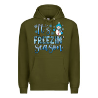 Army Green it s freezin season Premium Hoodie - JahusDesignShop