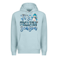 Blue Mist it s freezin season Premium Hoodie - JahusDesignShop