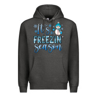 Charcoal Heather it s freezin season Premium Hoodie - JahusDesignShop