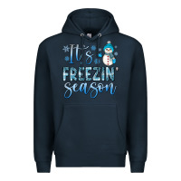 Navy it s freezin season Premium Hoodie - JahusDesignShop