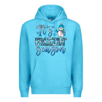 Ocean Blue it s freezin season Premium Hoodie - JahusDesignShop