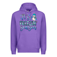 Purple it s freezin season Premium Hoodie - JahusDesignShop