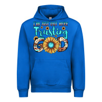 Cobalt i'm just out here trusting god Urban Hoodie - JahusDesignShop