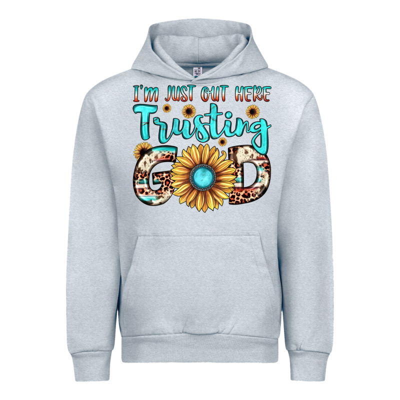 I'm Just Out Here Trusting God Urban Hoodie by JahusDesignShop | Teevron