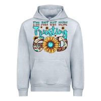 Heather Grey i'm just out here trusting god Urban Hoodie - JahusDesignShop