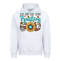 White i'm just out here trusting god Urban Hoodie - JahusDesignShop
