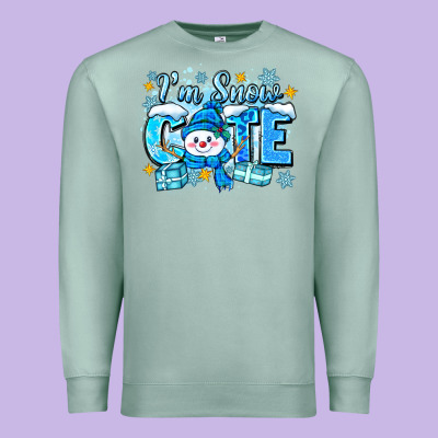 I'm Snow Cute Premium Sweatshirt Designed By Zillion Design Studio