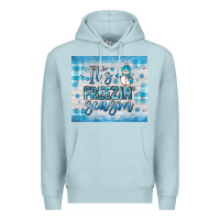 Blue Mist it s freezin season Premium Hoodie - JahusDesignShop