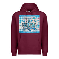 Burgundy it s freezin season Premium Hoodie - JahusDesignShop